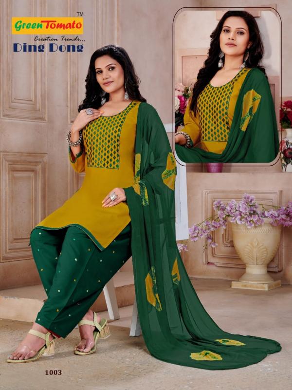 Ding Dong Patiyala Cotton Designer Exclusive Readymade Suit